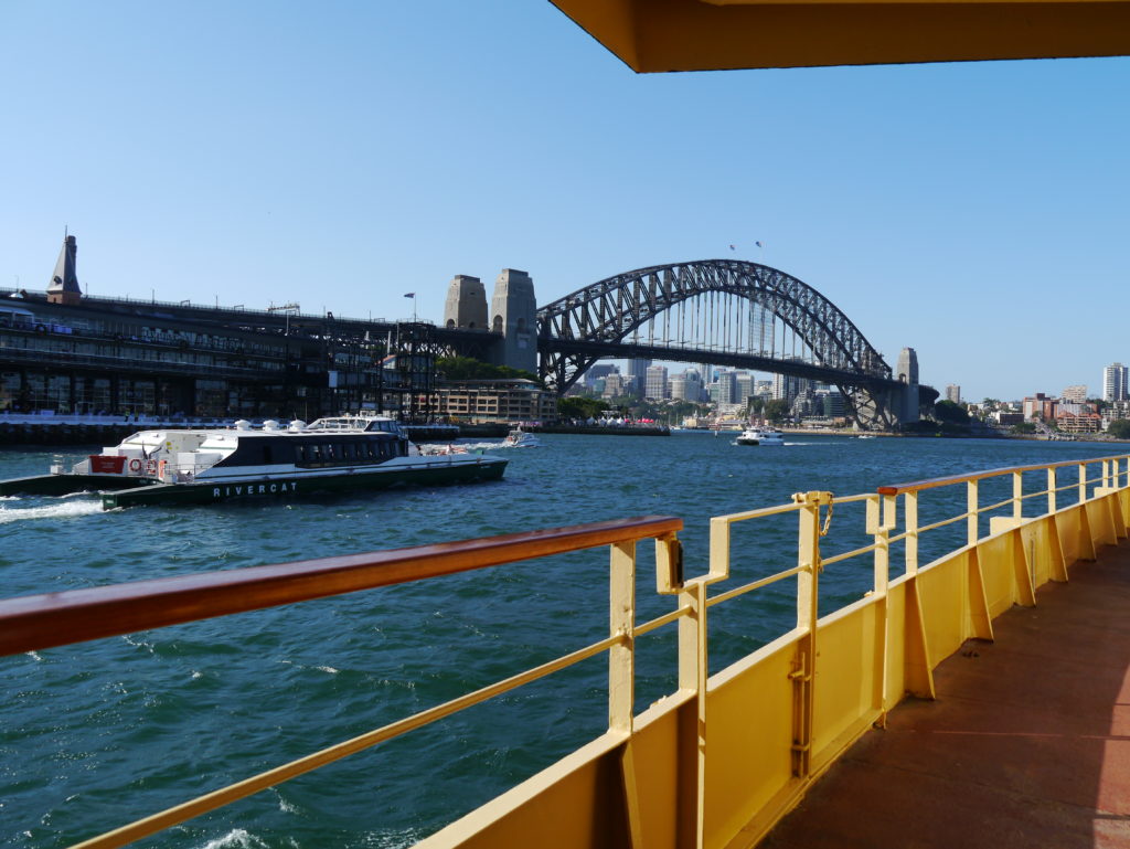 Sydney Harbour Bridge from the Manly Ferry